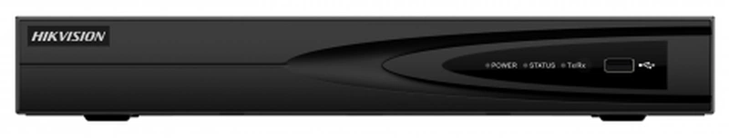  Hikvision DS-7604NI-K1/4P(B) 4-х канальный IP-видеорегистратор c PoEВидеовход: 4 канала; аудиовход: двустороннее аудио 1 канал RCA; видеовыход: 1 VGA до 1080Р, 1 HDMI до 4К; аудиовыход: 1 канал RCA.