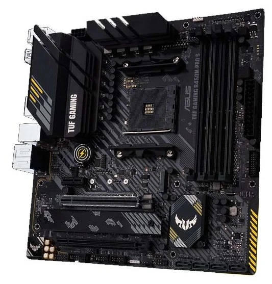 Материнская плата ASUS TUF GAMING B450M-PRO S, Socket AM4, B450, 4*DDR4 ...