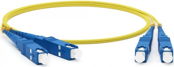 Патч-корд оптический TWT, PVC, дуплексный, SC/UPC-SC/UPC, SM OS2, 3.0 м